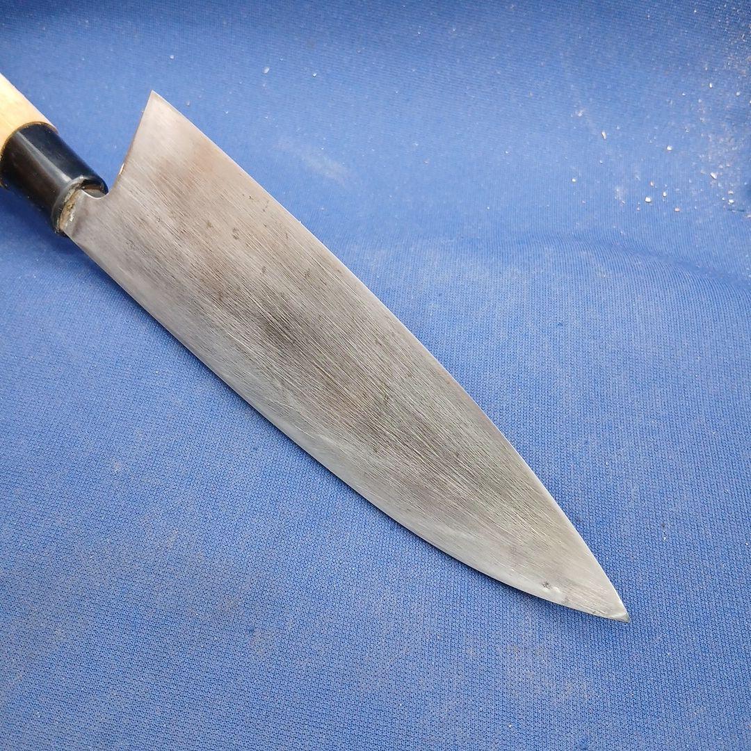 Hiroaki Deba Japanese Kitchen Knife Forged Blade with Wooden Handle