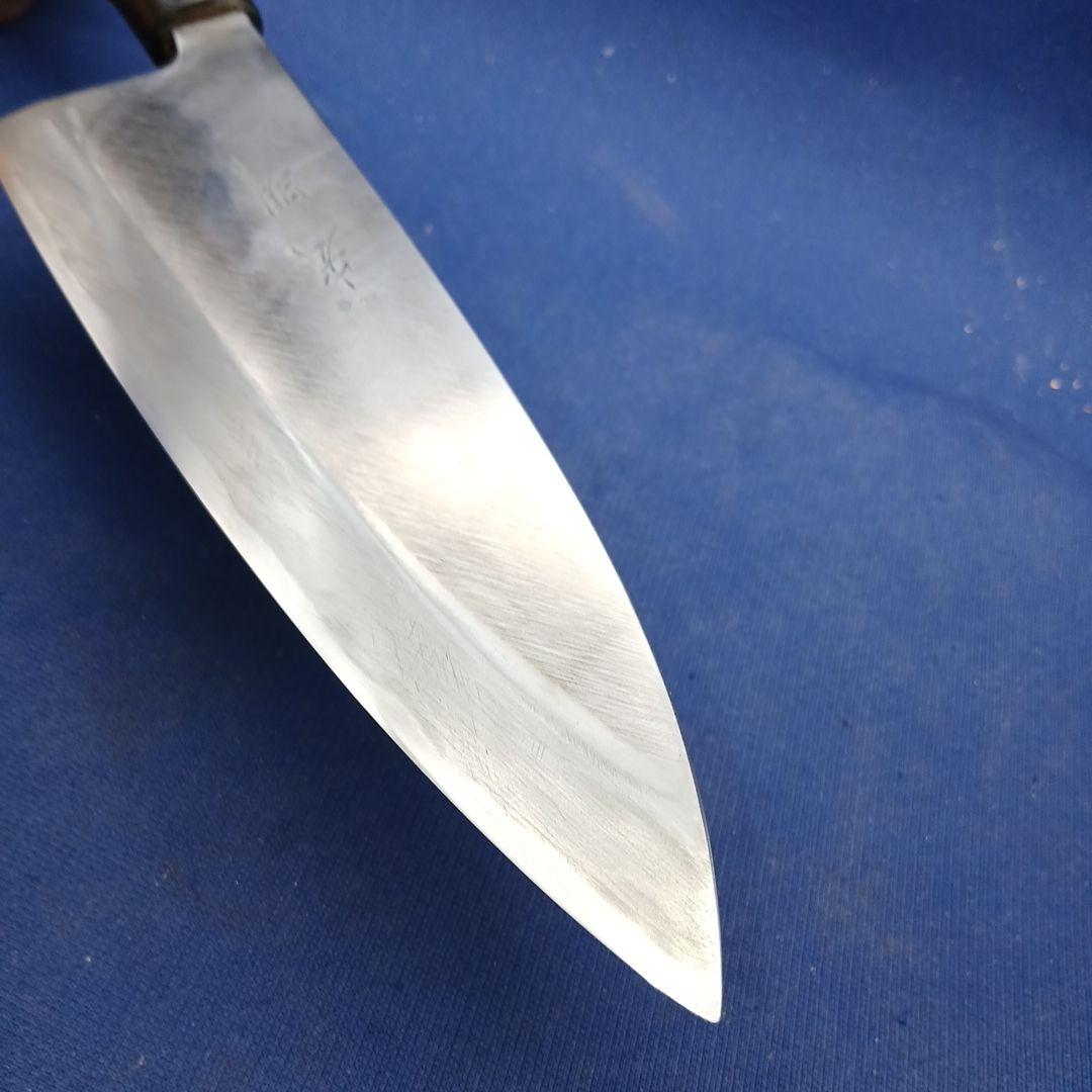 Hiroaki Deba Japanese Kitchen Knife Forged Blade with Wooden Handle