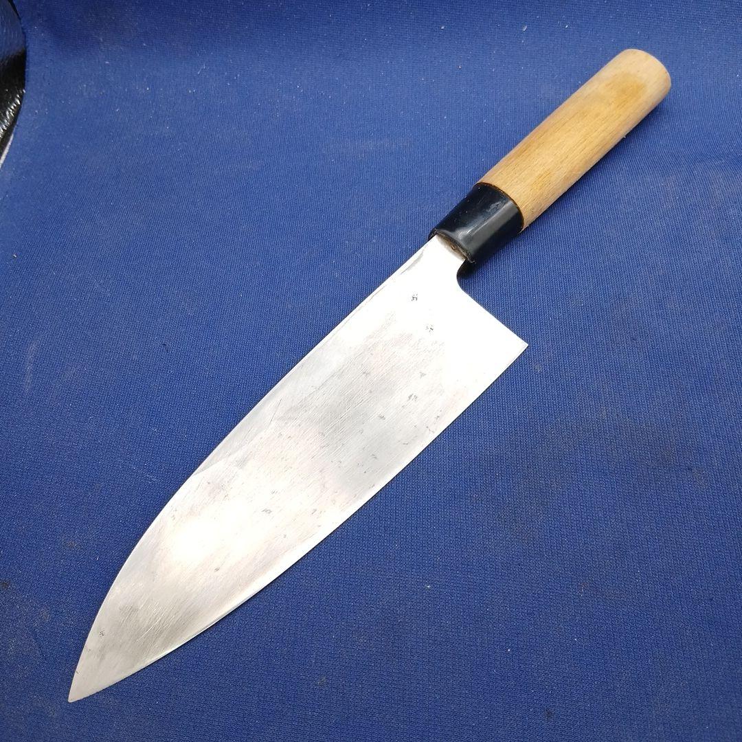 Hiroaki Deba Japanese Kitchen Knife Forged Blade with Wooden Handle
