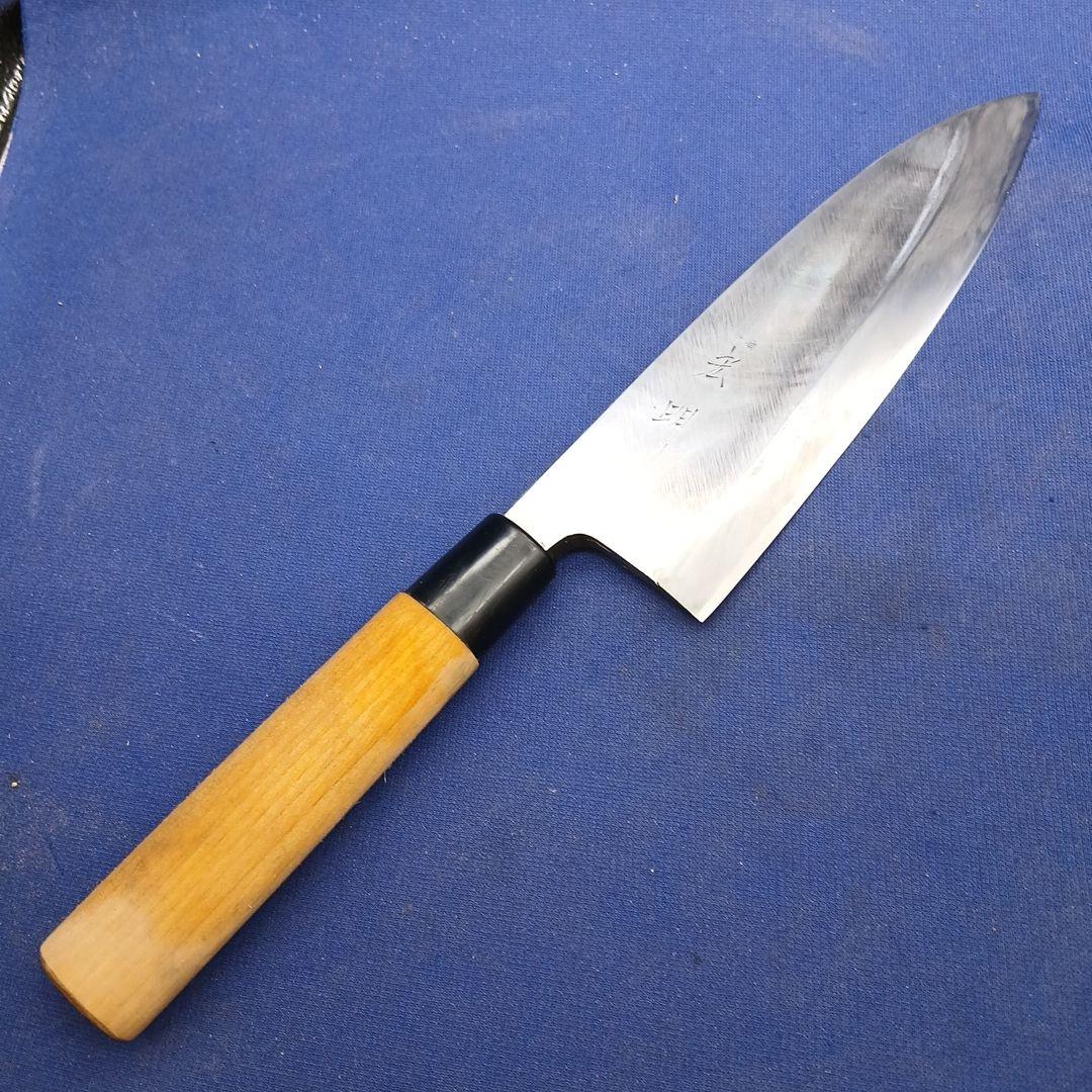 Hiroaki Deba Japanese Kitchen Knife Forged Blade with Wooden Handle