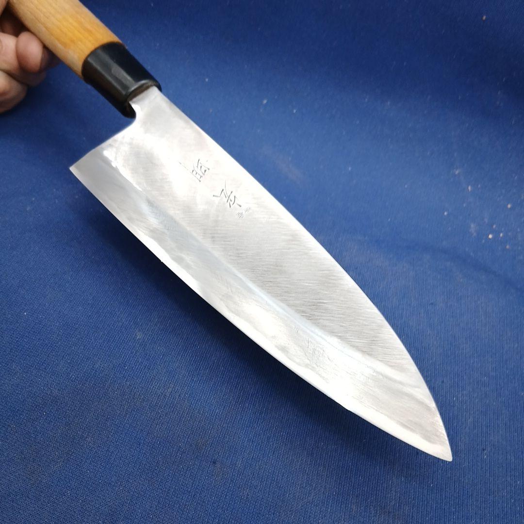 Hiroaki Deba Japanese Kitchen Knife Forged Blade with Wooden Handle