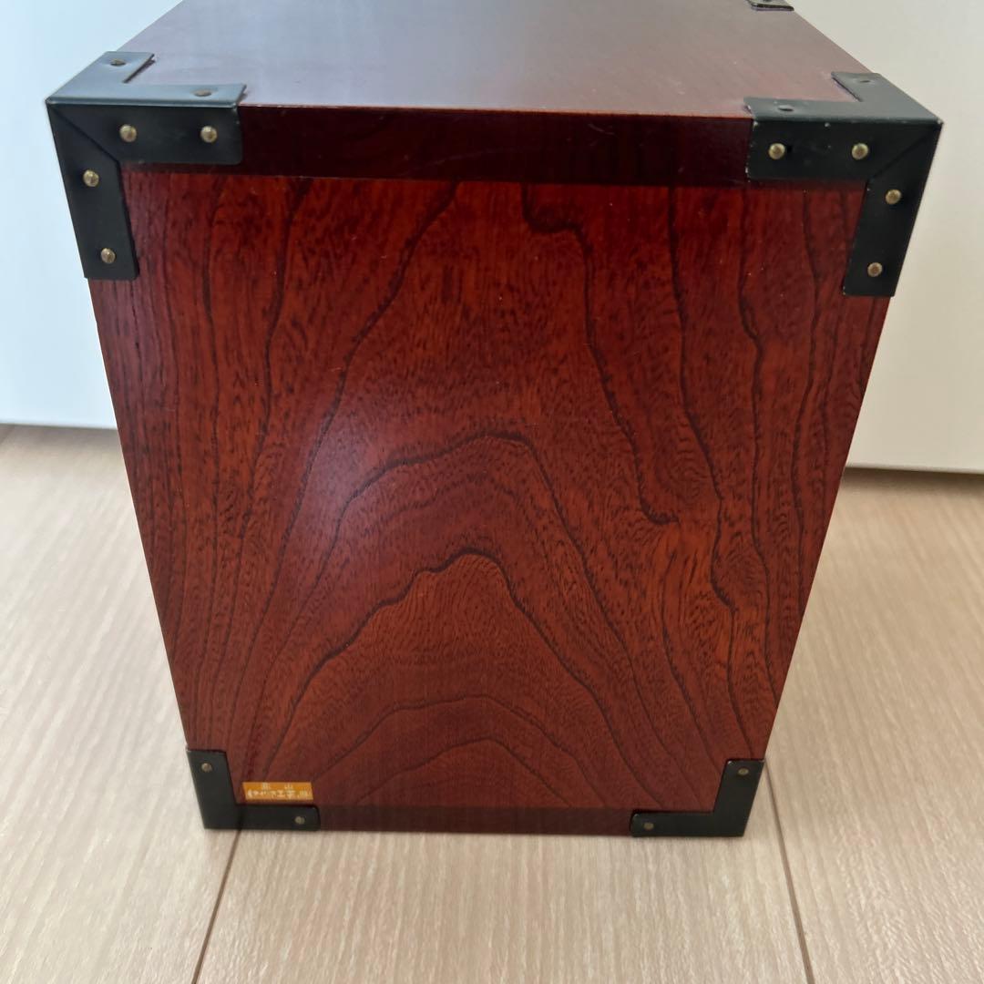 Hida Takayama Keyaki Wood Small Chest of Drawers Three-Tier Mini Tansu