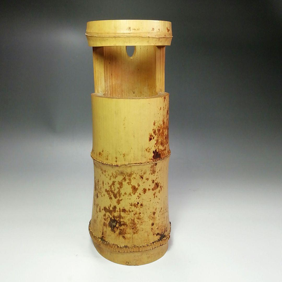 Tachibana Daiki of Daitokuji Bamboo Hanaire Flower Vase Ichijugiri named Matsukaze Height approx. 26 cm Width approx. 9.5 cm