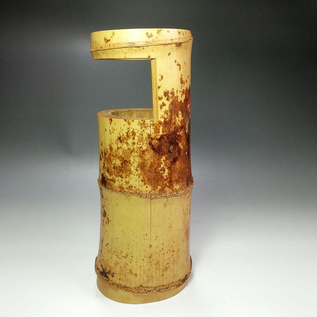 Tachibana Daiki of Daitokuji Bamboo Hanaire Flower Vase Ichijugiri named Matsukaze Height approx. 26 cm Width approx. 9.5 cm