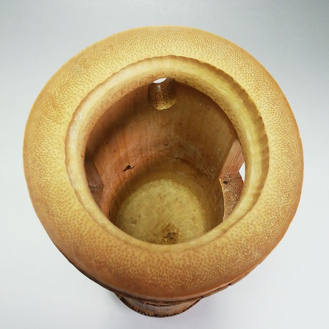Tachibana Daiki of Daitokuji Bamboo Hanaire Flower Vase Ichijugiri named Matsukaze Height approx. 26 cm Width approx. 9.5 cm
