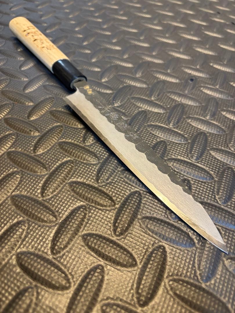 Sakai Fukukin Yanagiba Sashimi Knife Hand-Forged Tsuchime Finish 165mm Japanese