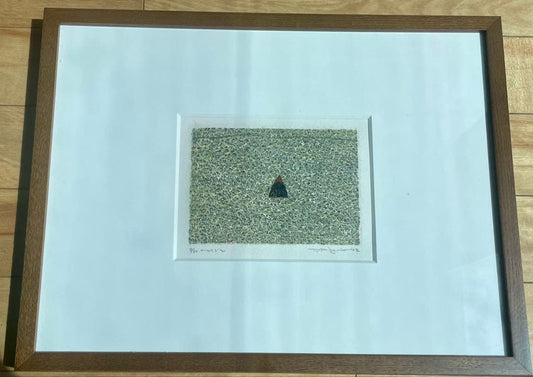 Toshihisa Fudezuka Woodblock Print Hitorigoto 2003 Edition 8/30 Framed