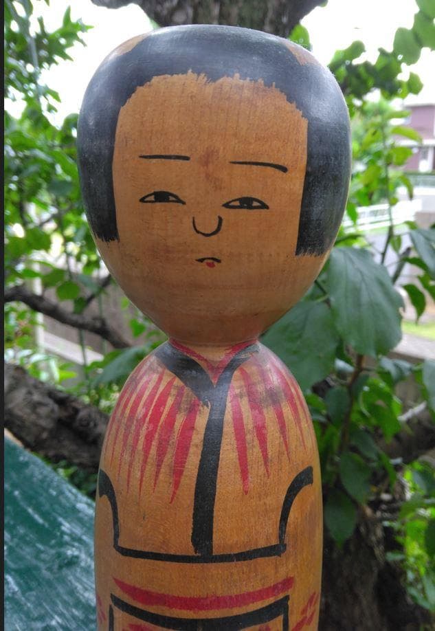 Ogura Kyutaro and Abe Heishiro Kijiyama Kokeshi Pair of Dolls, Wood