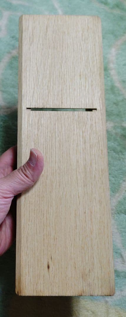 Kenshiba-made Kanna Japanese Woodworking Plane Kotobuki-ichi with Wooden Body and Box
