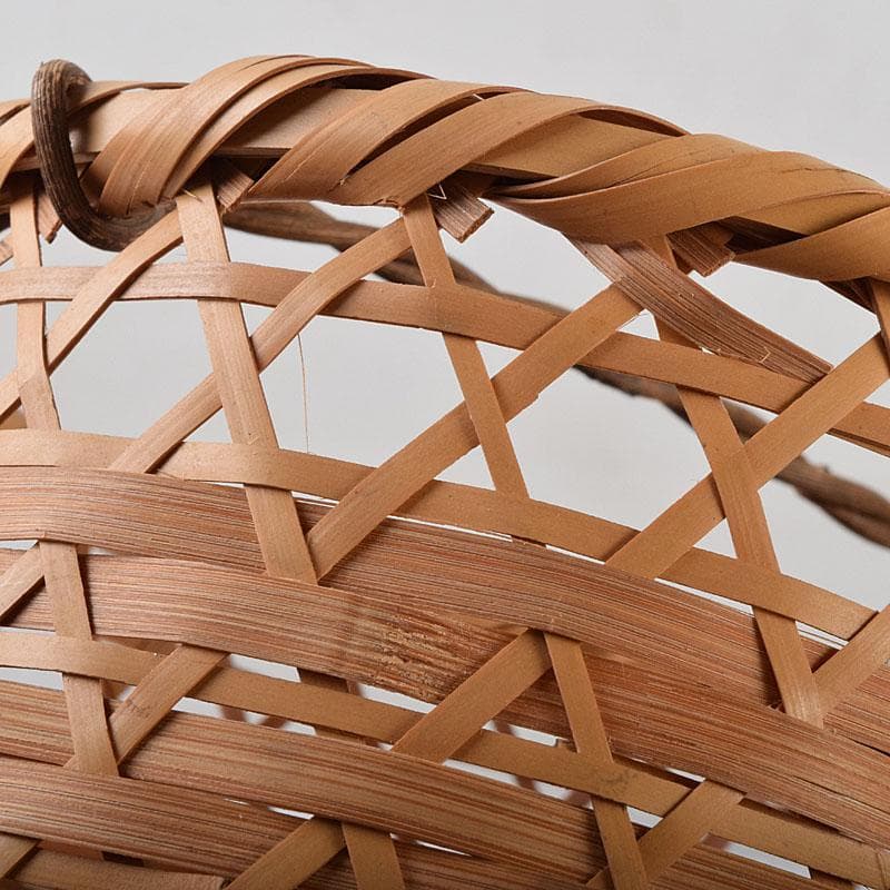 Seiryusai Bamboo Flower Basket Kago Hanaire Vase with Tomobako Box