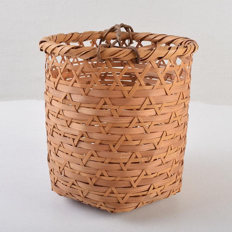 Seiryusai Bamboo Flower Basket Kago Hanaire Vase with Tomobako Box
