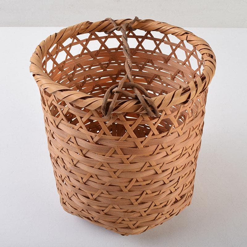 Seiryusai Bamboo Flower Basket Kago Hanaire Vase with Tomobako Box
