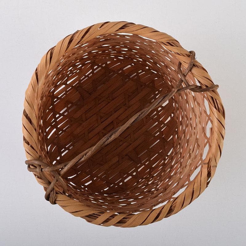 Seiryusai Bamboo Flower Basket Kago Hanaire Vase with Tomobako Box
