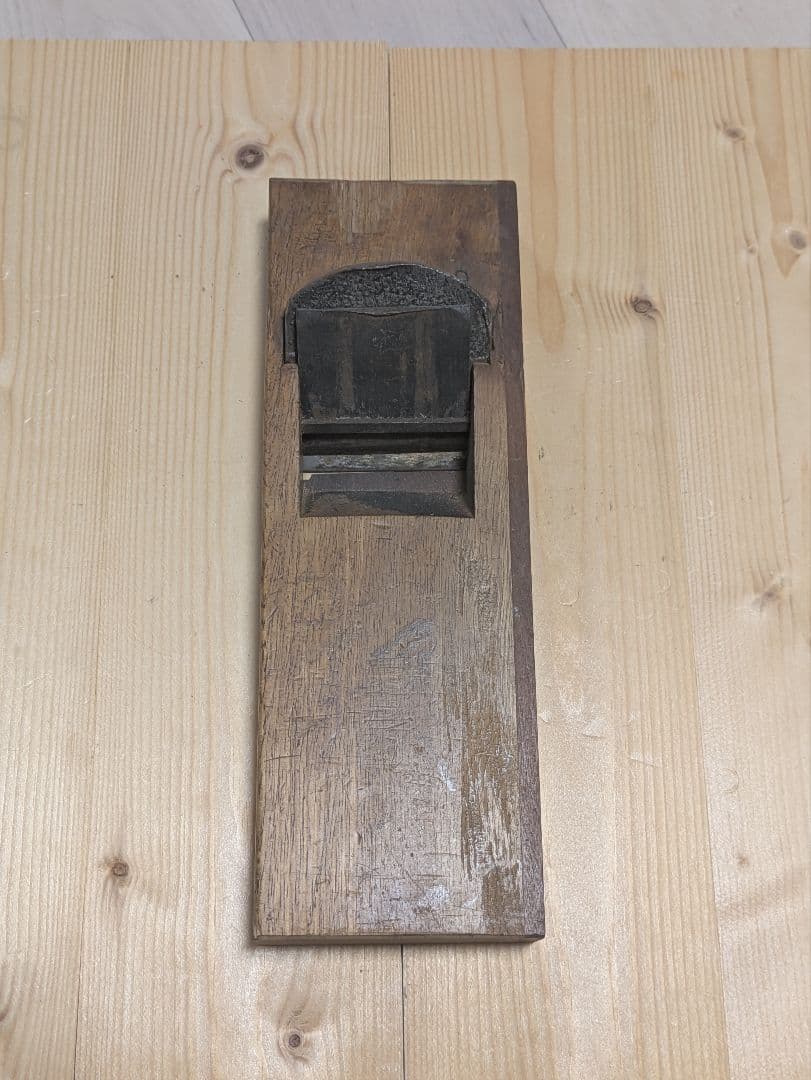 Japanese Kanna Hand Plane, Inscribed (possibly Terukuni 輝國), 70mm Blade Width, Woodworking Tool