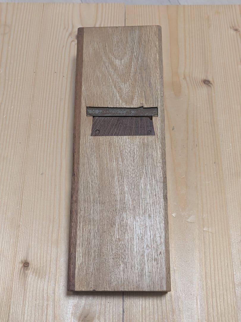 Japanese Kanna Hand Plane, Inscribed (possibly Terukuni 輝國), 70mm Blade Width, Woodworking Tool