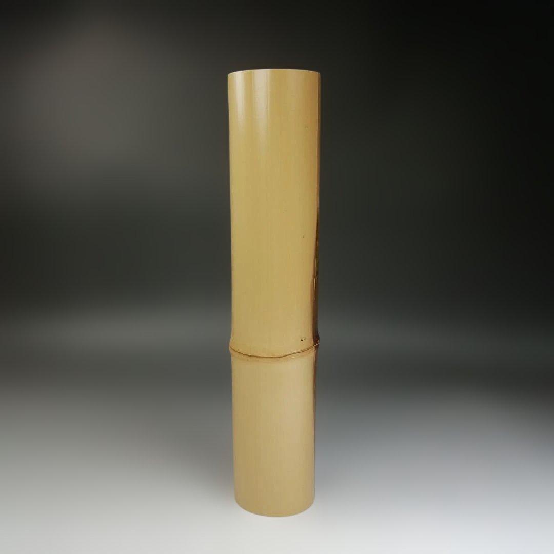 Sochiku Bamboo Flower Vase (Take Hanaire) with Signed Tomobako, Tea Ceremony