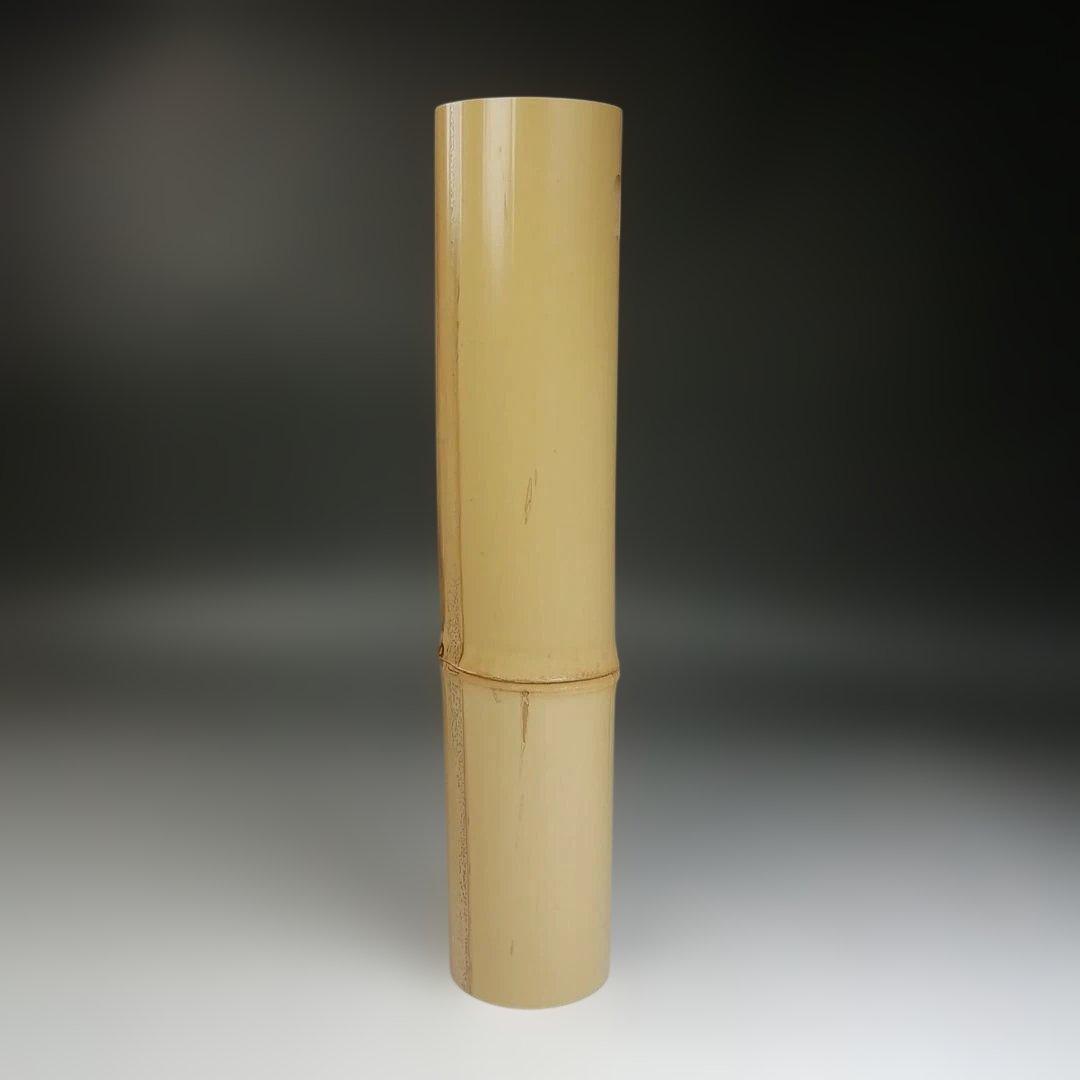 Sochiku Bamboo Flower Vase (Take Hanaire) with Signed Tomobako, Tea Ceremony