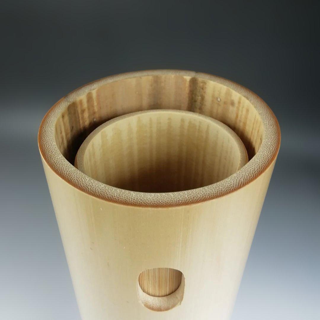 Sochiku Bamboo Flower Vase (Take Hanaire) with Signed Tomobako, Tea Ceremony