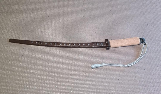 Japanese Kabutowari Iron Truncheon with Riveted Blade and Small Tsuba