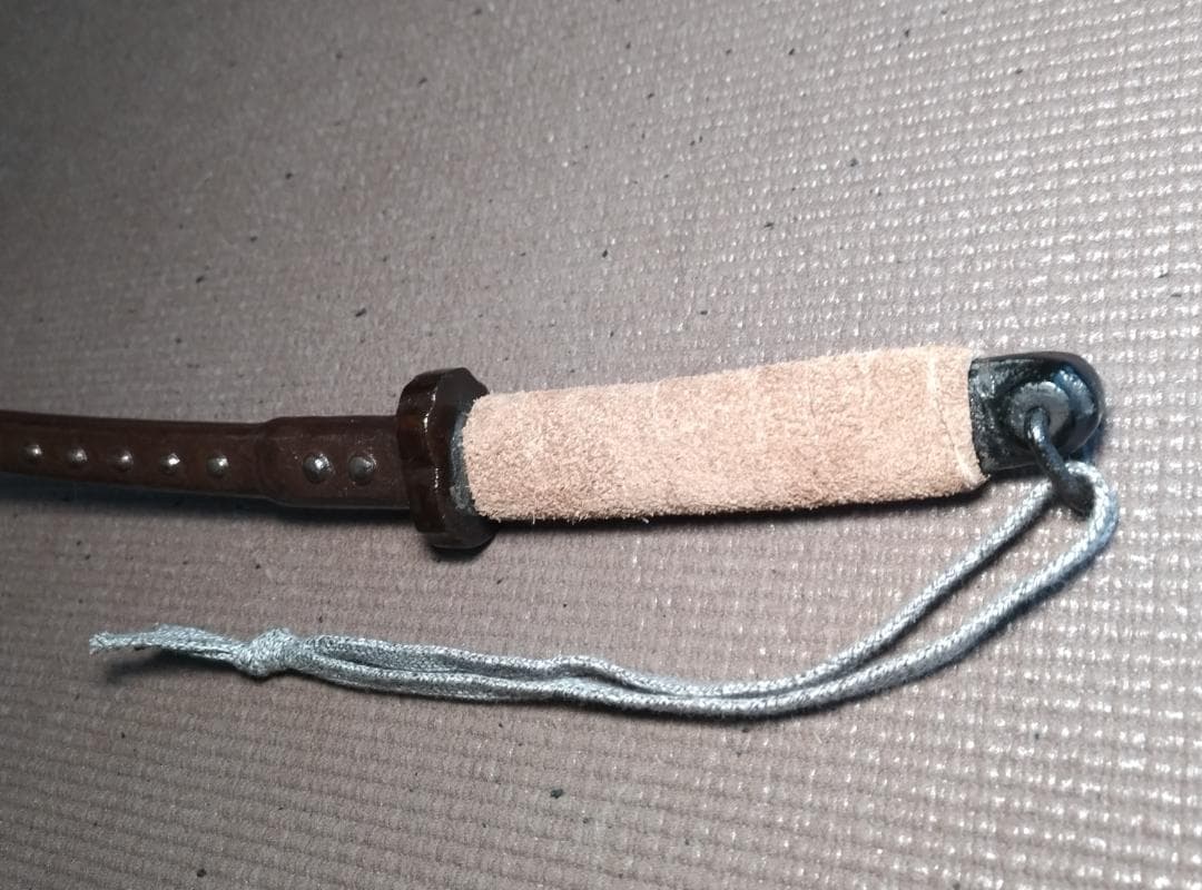 Japanese Kabutowari Iron Truncheon with Riveted Blade and Small Tsuba