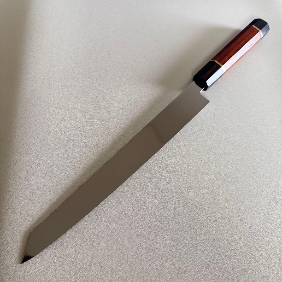 Kiritsuke Yanagiba Sashimi Knife Mirror-Polished Rosewood Octagon Handle 270mm