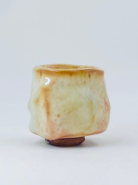John Dix Guinomi Sake Cup Oue Kiln Tamba Ware with Tomobako