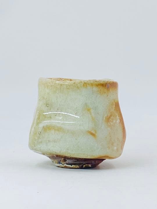 John Dix Guinomi Sake Cup Oue Kiln Tamba Ware with Tomobako