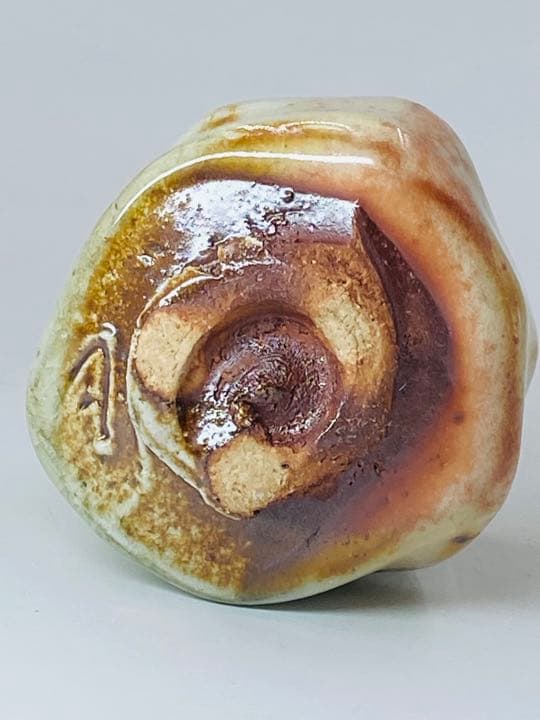 John Dix Guinomi Sake Cup Oue Kiln Tamba Ware with Tomobako
