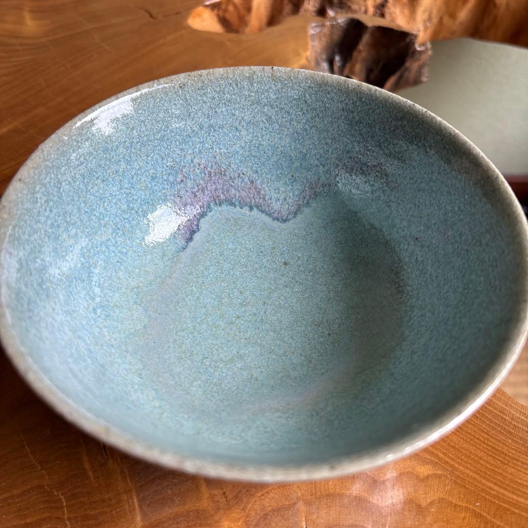 Japanese Matcha Chawan Tea Bowl with Kiln-Glaze Finish and Tomobako Box