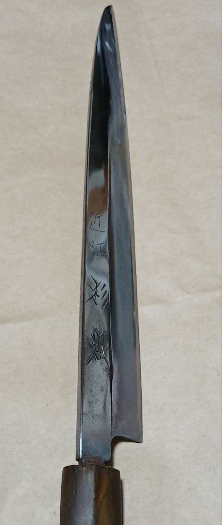 Sugimoto Shinmei Yanagiba Sashimi Knife, Mirror-Polished, 6000-Grit Finish