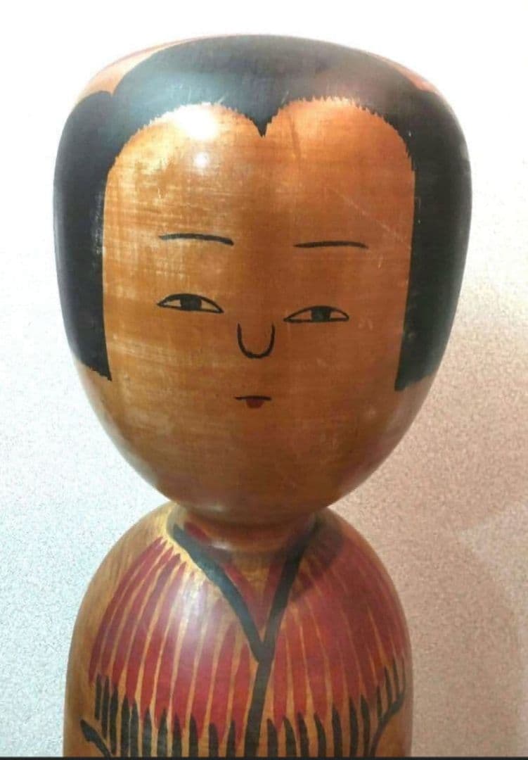 Ogura Kyutaro Kijiyama Kokeshi Doll Traditional Akita Wooden Age 82 54.5 cm