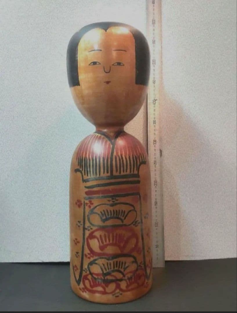 Ogura Kyutaro Kijiyama Kokeshi Doll Traditional Akita Wooden Age 82 54.5 cm