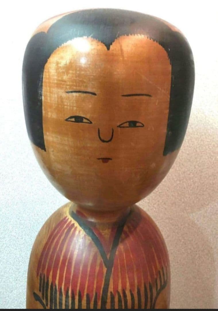 Ogura Kyutaro Kijiyama Kokeshi Doll Traditional Akita Wooden Age 82 54.5 cm