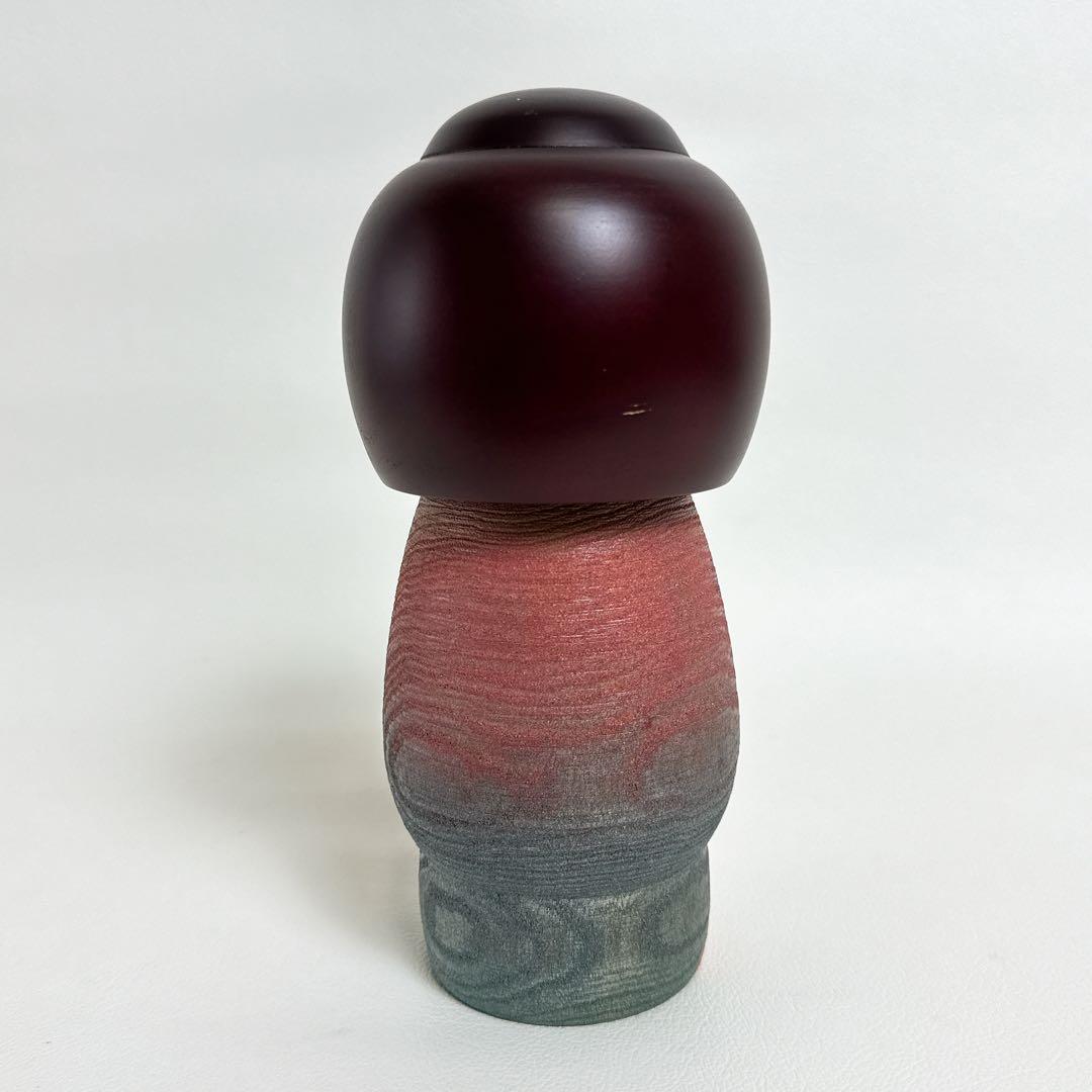 Fujikawa Masae Creative Kokeshi Doll Doshin Japanese Folk Craft with Stand