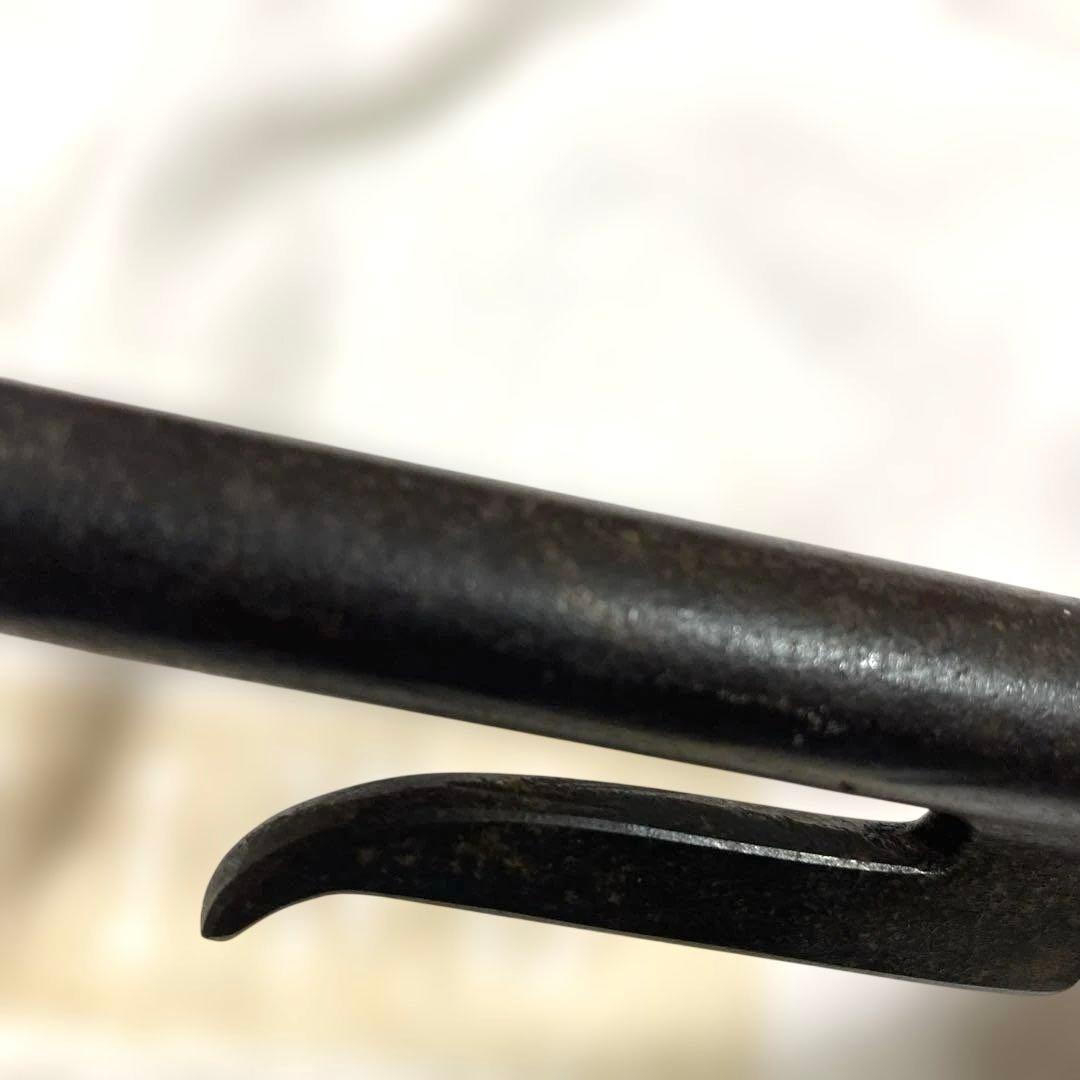 Antique Japanese Iron Jitte Samurai Weapon Approx. 39.5 cm