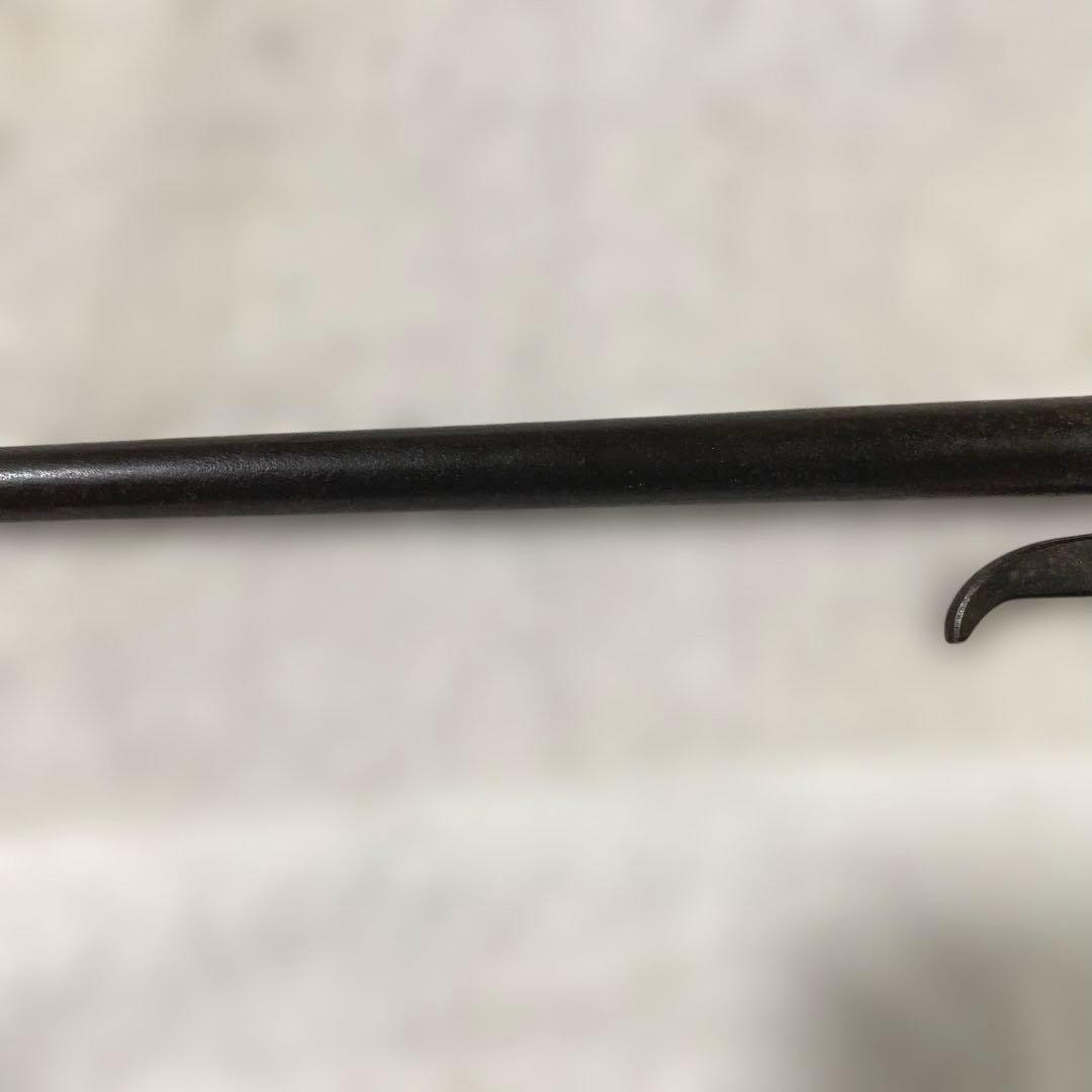 Antique Japanese Iron Jitte Samurai Weapon Approx. 39.5 cm