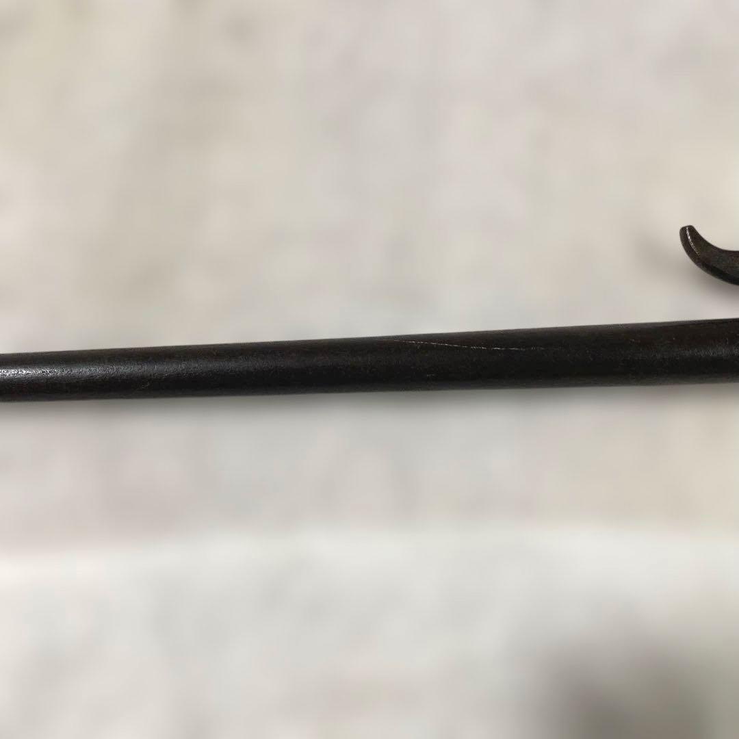 Antique Japanese Iron Jitte Samurai Weapon Approx. 39.5 cm
