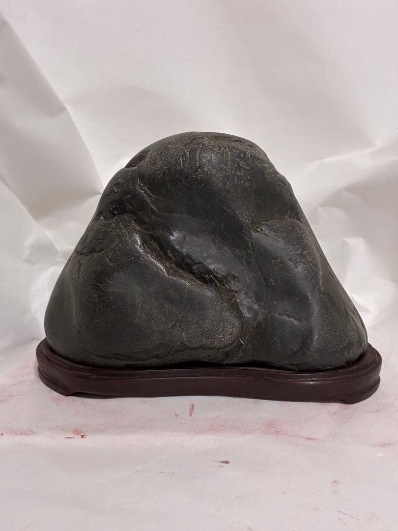 Kamuikotan Makuro-ishi Suiseki Viewing Stone from Hokkaido with Stand