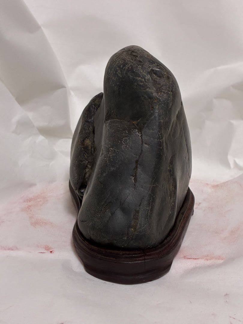 Kamuikotan Makuro-ishi Suiseki Viewing Stone from Hokkaido with Stand