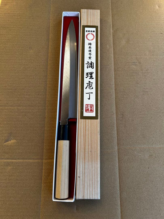 Yanagiba Sashimi Knife Single-Bevel Yasuki Steel Wood Handle Blade 230 mm