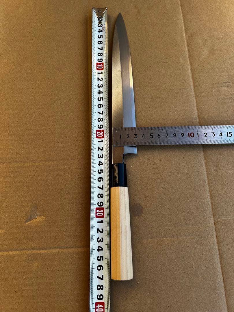 Yanagiba Sashimi Knife Single-Bevel Yasuki Steel Wood Handle Blade 230 mm