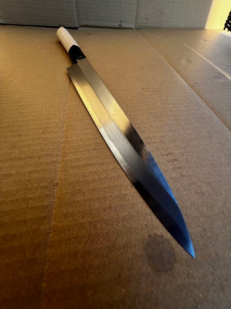 Yanagiba Sashimi Knife Single-Bevel Yasuki Steel Wood Handle Blade 230 mm