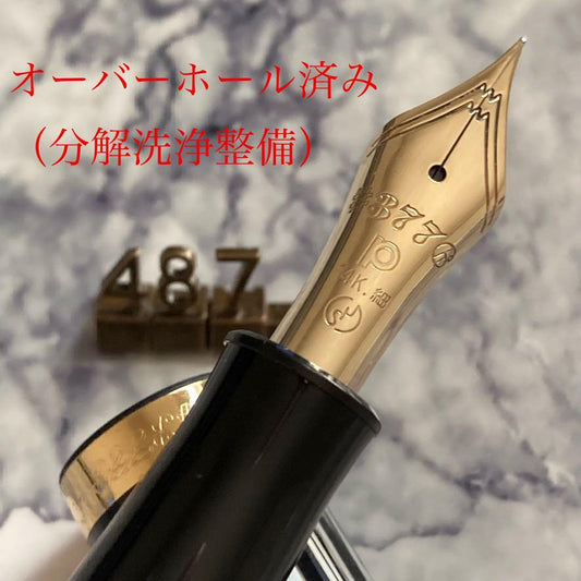 Platinum #3776 Fountain Pen Maki-e Momiji 14K Fine Nib Overhauled Vintage