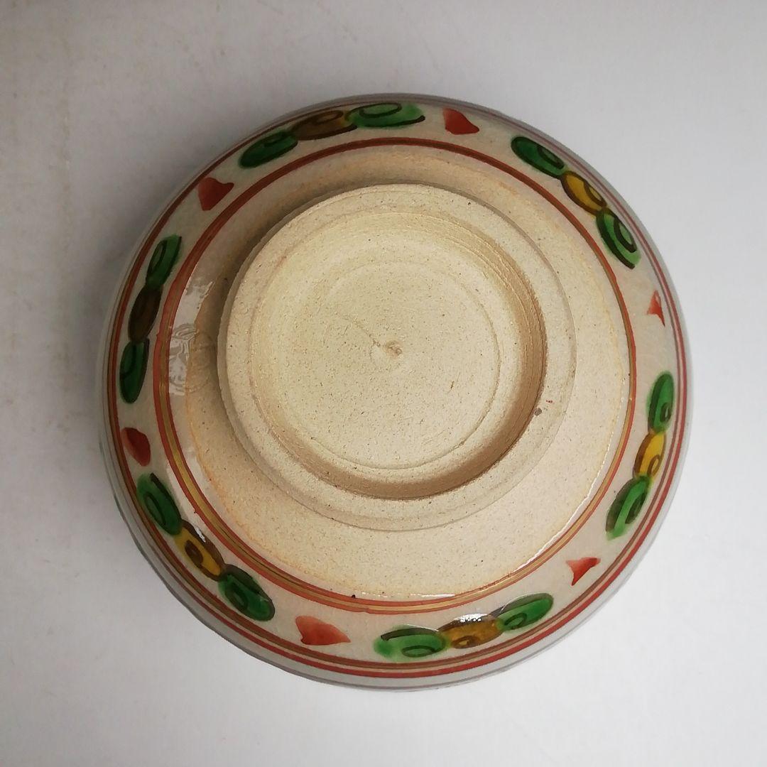 Hashimoto Eiho Matcha Tea Bowl Akae Sansui Landscape with Signed Wooden Box
