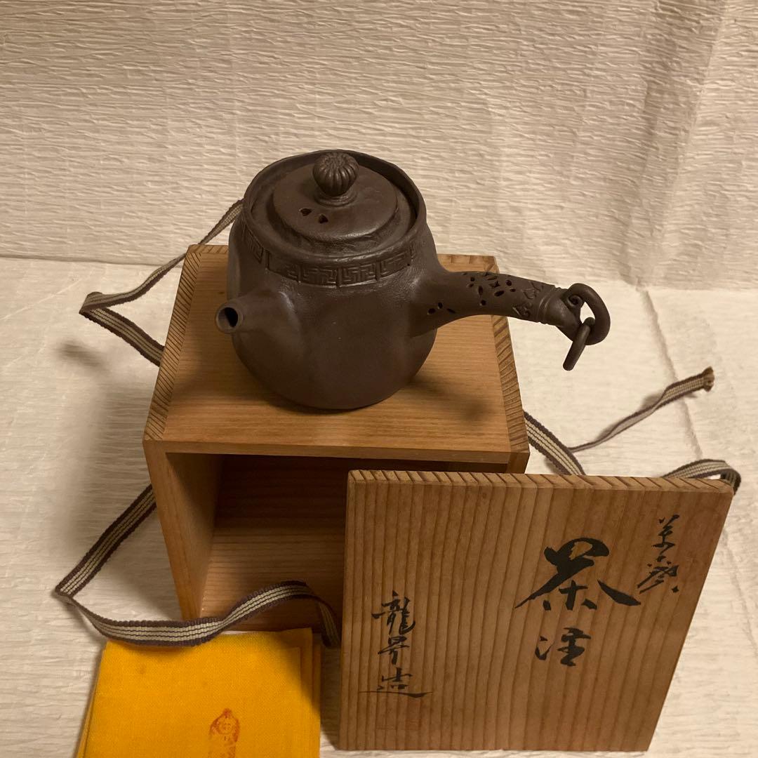 Tachibana Ryusho Banko Ware Kyusu Teapot Shidei Octagonal with Box