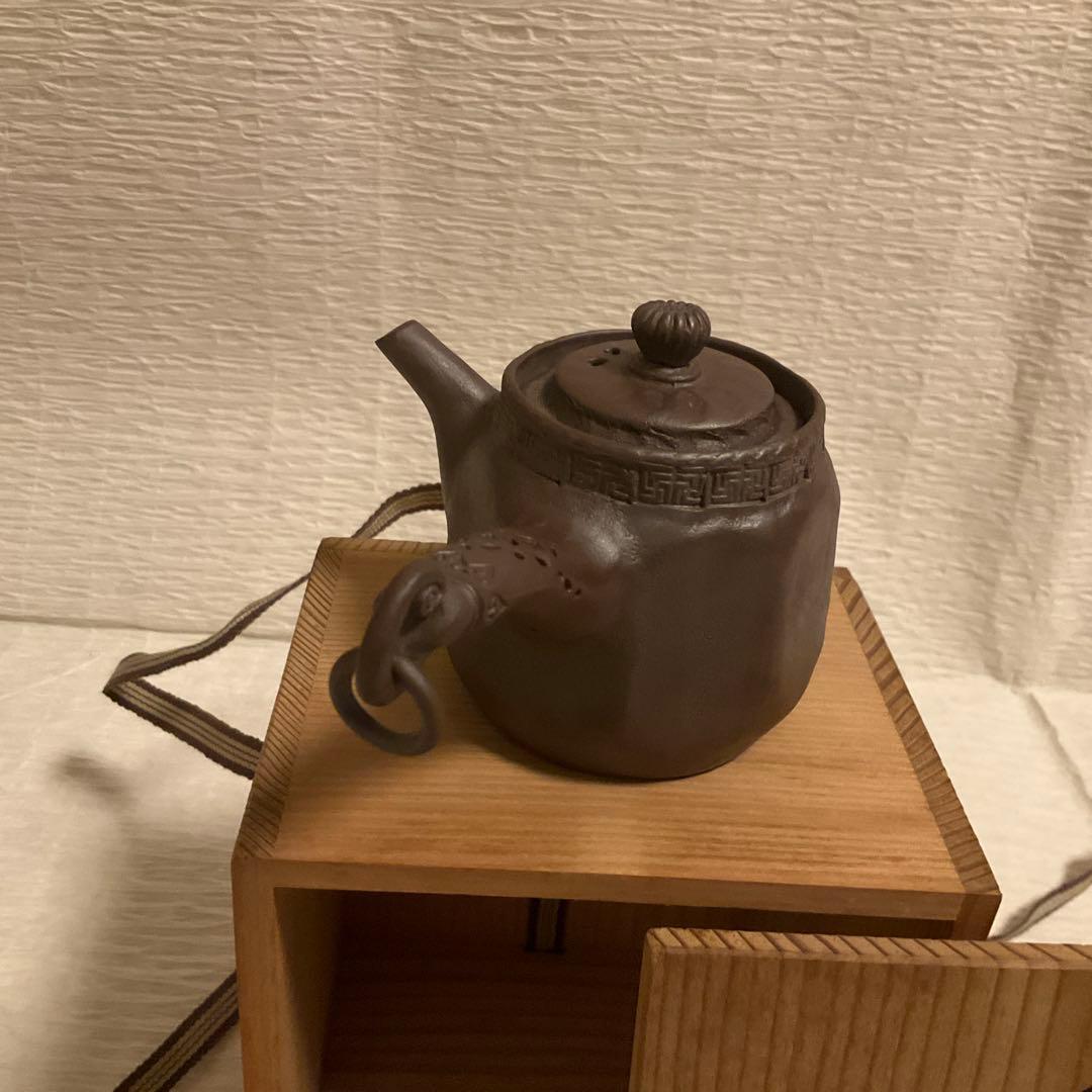Tachibana Ryusho Banko Ware Kyusu Teapot Shidei Octagonal with Box