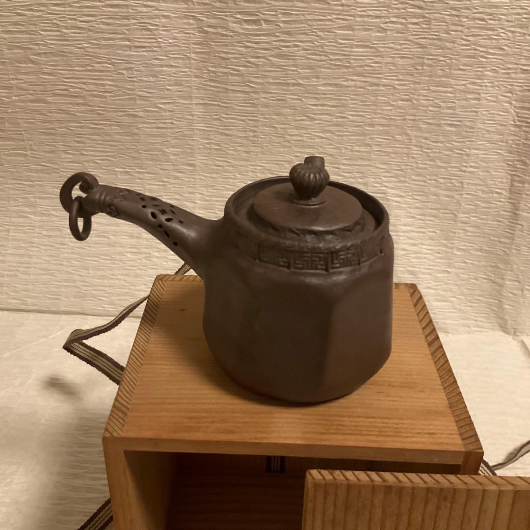 Tachibana Ryusho Banko Ware Kyusu Teapot Shidei Octagonal with Box