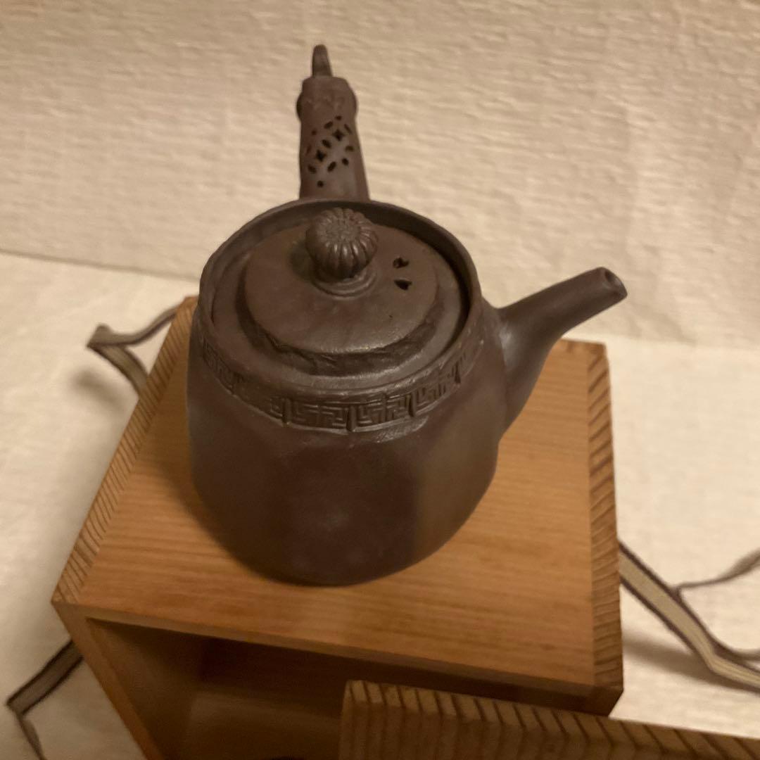 Tachibana Ryusho Banko Ware Kyusu Teapot Shidei Octagonal with Box