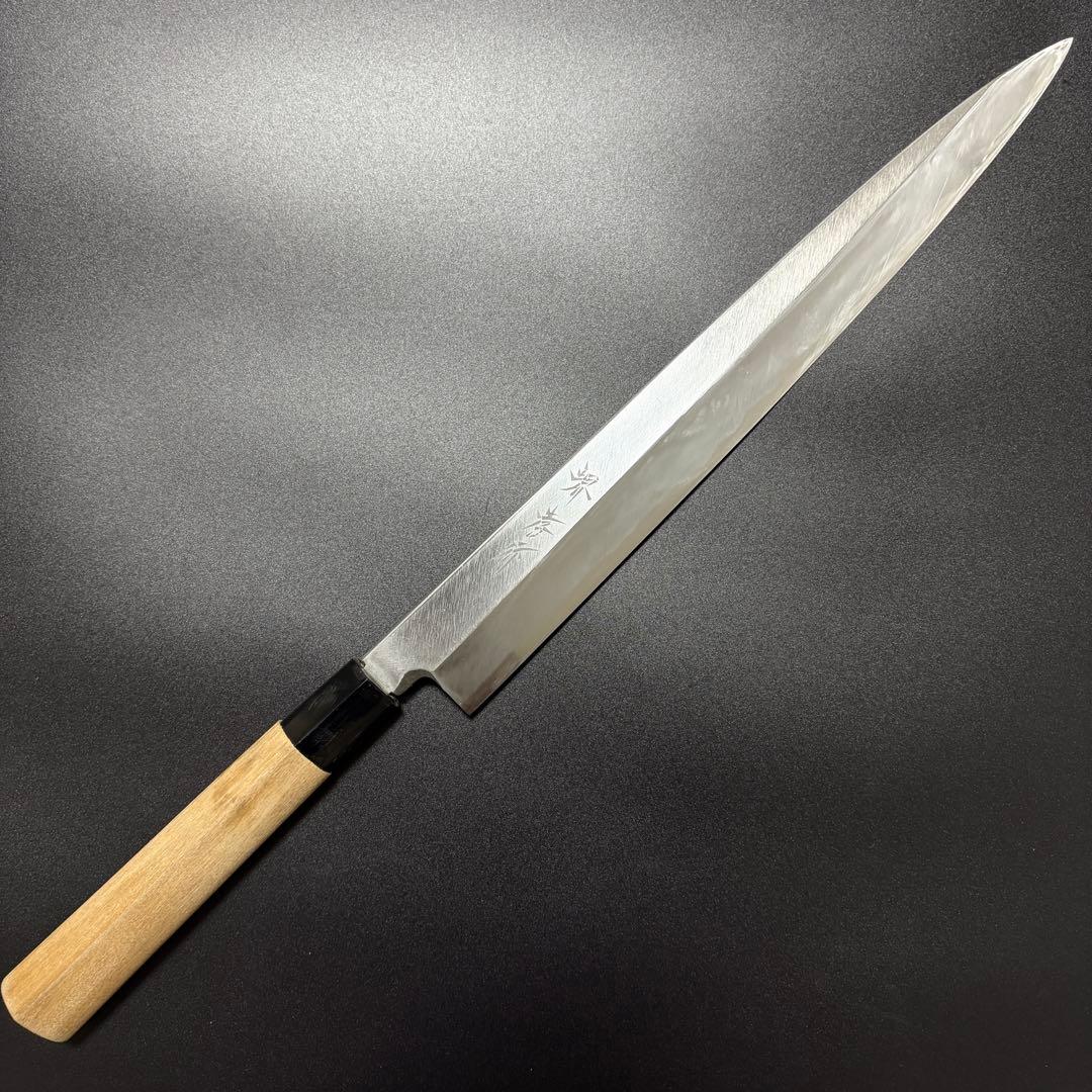 Sakai Takayuki Yanagiba Sashimi Knife Shirogami White Steel Kasumi 300mm with Saya