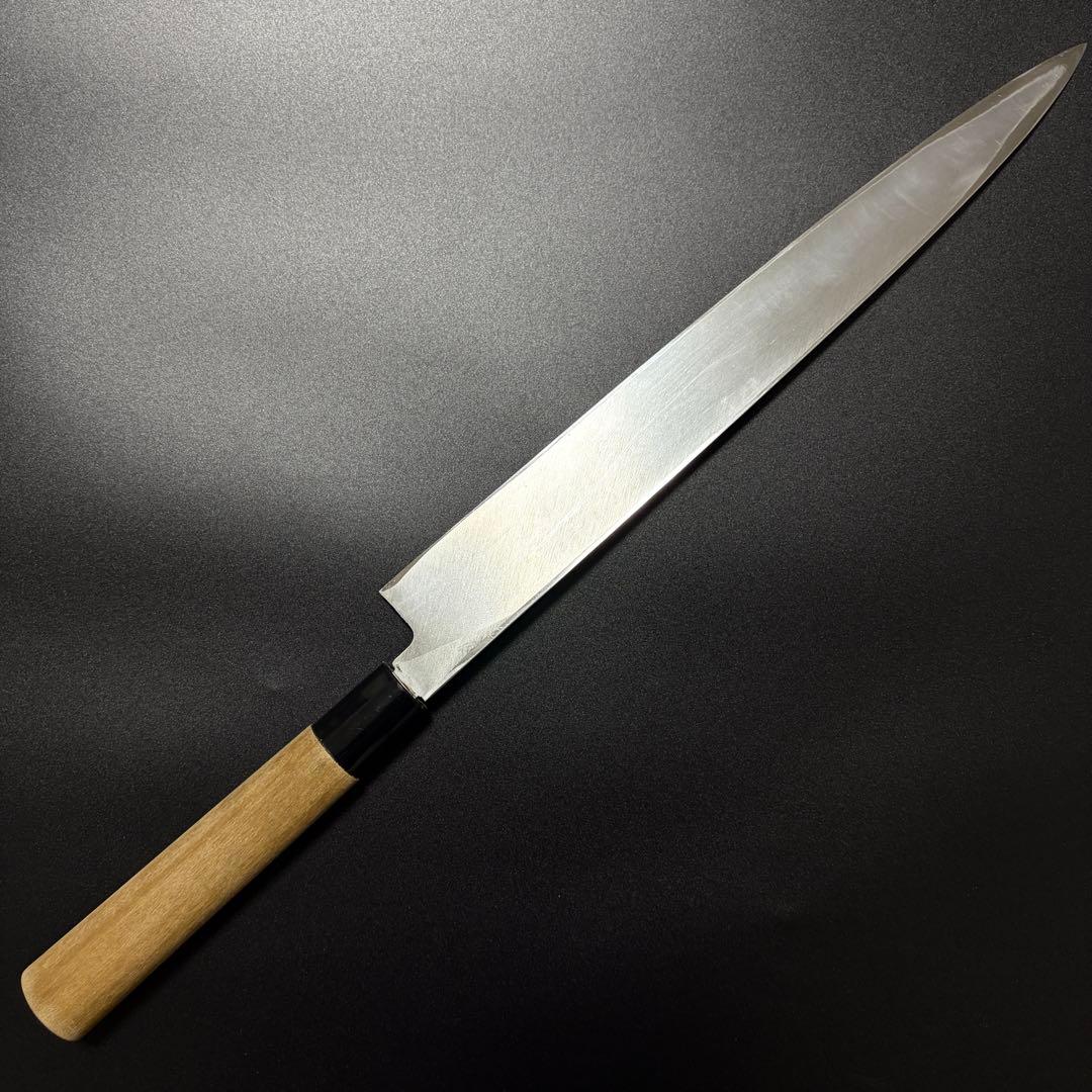 Sakai Takayuki Yanagiba Sashimi Knife Shirogami White Steel Kasumi 300mm with Saya